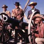 John Wayne, John Dierkes, Richard Widmark, Laurence Harvey