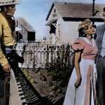 Carroll Baker, Gregory Peck, Charlton Heston