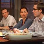 Stephen Merchant, Minnie Driver, Rafe Spall
