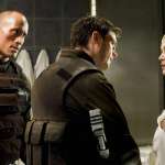 Dwayne Johnson, Karl Urban, Rosamund Pike