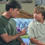 Charlie Sheen, Angus T. Jones