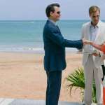 Aaron Eckhart, Johnny Depp, Amber Heard