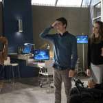 Grant Gustin, Tom Cavanagh, Danielle Panabaker, Carlos Valdes