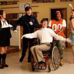 Jenna Ushkowitz, Chris Colfer, Lea Michele, Amber Riley, Kevin McHale
