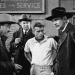 Burl Ives, Raymond Massey, James Dean