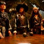 Geoffrey Rush, Mackenzie Crook, Johnny Depp, Keira Knightley