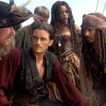 Mackenzie Crook, Naomie Harris, Martin Klebba, Geoffrey Rush, Orlando Bloom, Johnny Depp