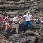 Josh Hutcherson, Dwayne Johnson, Vanessa Hudgens, Michael Caine, Luis Guzm&aacute;n