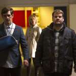 Emilia Fox, James Corden, Mathew Baynton