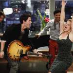 Nick Jonas, Christian Borle, Jaime Cepero, Megan Hilty