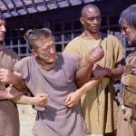 Kirk Douglas, Woody Strode, Harold J. Stone, Charles McGraw