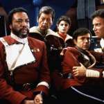 Kirstie Alley, Paul Winfield, William Shatner, DeForest Kelley, Walter Koenig