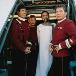 Laurence Luckinbill, William Shatner, Leonard Nimoy, DeForest Kelley