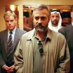 George Clooney, Driss Roukhe, Matt Damon, Alexander Siddig