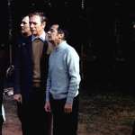 G&eacute;rard Depardieu, Michel Piccoli, Yves Gabrielli, Serge Reggiani, Yves Montand