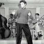 Bill Black, Mike Stoller, Scotty Moore, Elvis Presley, D.J. Fontana