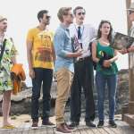 Philippe Lacheau, Charlotte Gabris, Tarek Boudali, Christian Clavier, Vincent Desagnat, Alice David, Julien Arruti